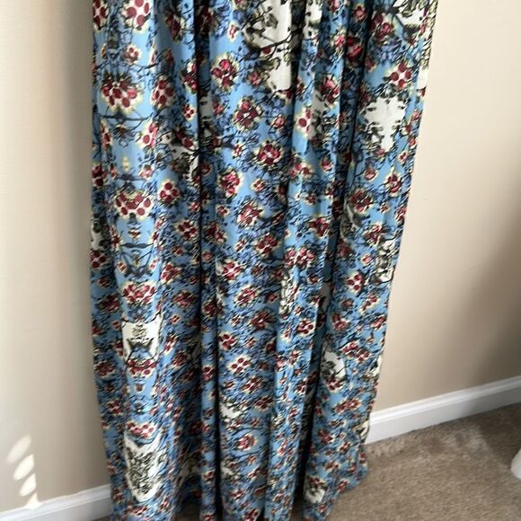 Bhanuni By Jyoti Greene Anthropologie Viscose Georgette Floral Printed Gown 10 - Picture 7 of 14